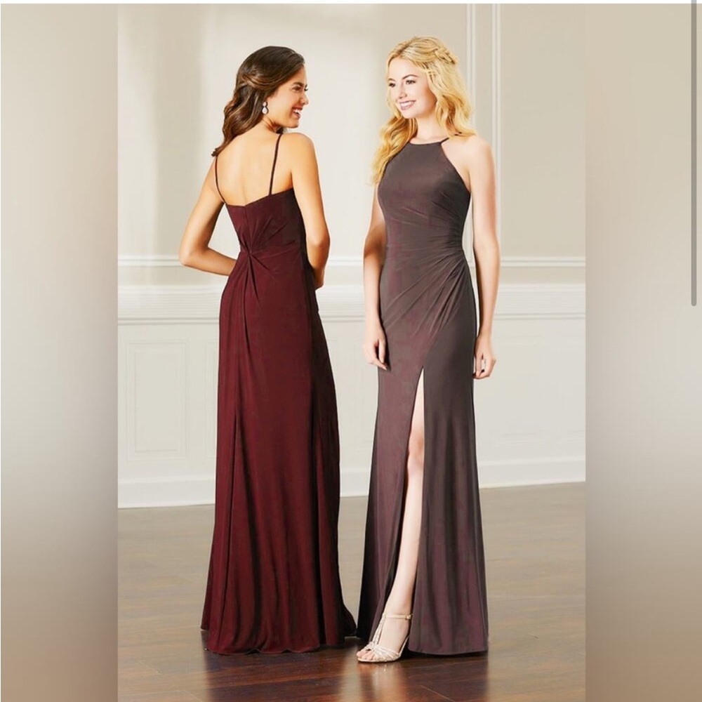 Christina Wu Celebrations Burgundy Formal Gown 22890